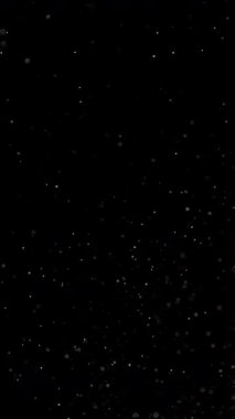 Parçacıklar uzayda yüzüyor. Yüksek kalite 4k görüntü