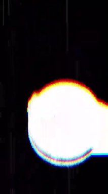 Dikey Saptırılmış Retro Grunge Üstüste VHS titreşim ve toz. Yüksek kalite 4k görüntü