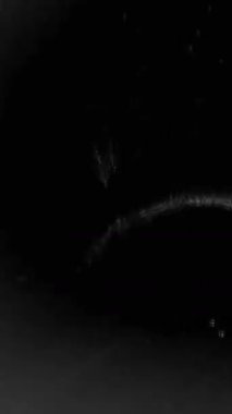 Dikey Klasik Film Dokuları Toz, Tırmık ve Flash Parıltısı ile Örtüşüyor. Yüksek kalite 4k görüntü