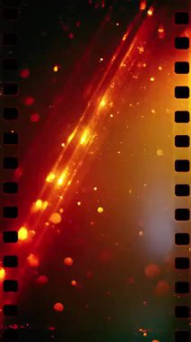 Dikey Vintage analog film dokusu çiziklerle örtüşüyor. Yüksek kalite 4k görüntü