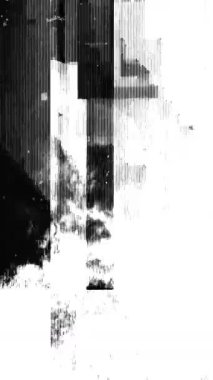 Dikey Sinema Arızası Toz, Tırmık ve Gürültüyle Örtülmüş. Yüksek kalite 4k görüntü