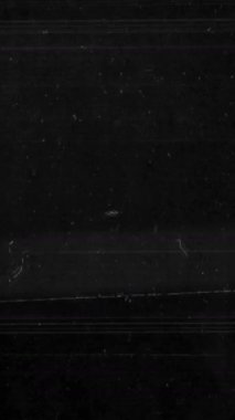 Çizikler, Toz ve Toz ile Dikey Sinema Eski Filmi Örtüsü. Yüksek kalite 4k görüntü