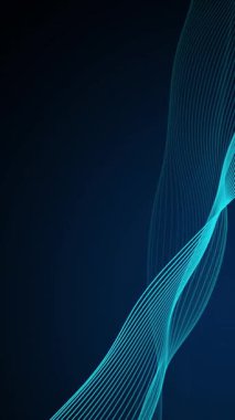 Modern Görünüm İçin Karanlık Arkaplanda Zarif Dalga Örnekleri. Yüksek kalite 4k görüntü