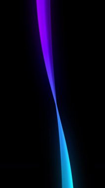 Koyu arkaplanda zarif bir şekilde dans eden renkli dalgaların göz kamaştırıcı ve büyüleyici bir temsili.