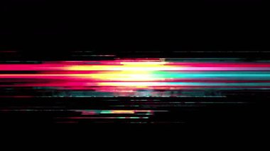 Pikselleştirilmiş bozulmalı VHS ekran hata döngüsü. Yüksek kalite 4k görüntü