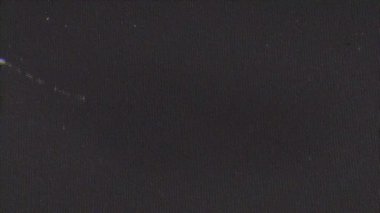 Retro Toz ve Çiziklerle Eski Teyp Çalma Gürültüsü. Yüksek kalite 4k görüntü