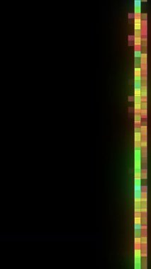 Piksel yer değiştirme ile arıza engelleme döngüsü. Yüksek kalite 4k görüntü