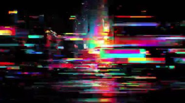 RGB titreşimli dijital ekran arızası. Yüksek kalite 4k görüntü