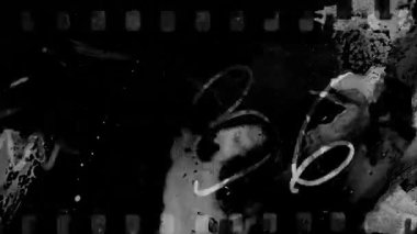 Siyah ve beyaz Grunge analog boya etkileşim dokusu. Yüksek kalite 4k görüntü