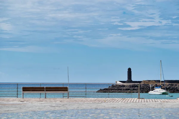 Arrecife, Lanzarote, İspanya, 24 Mayıs 2019: Lanzarote, Kanarya Adaları, İspanya