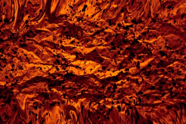 koyu arkaplanda kahverengi sarı ve siyah renkli güzel soyut resim