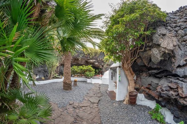 Lanzarote, İspanya - 15 Mayıs 2016: Lanzarote Adası, İspanya 'daki Jardin de la Fundacion Cesar Manrrique