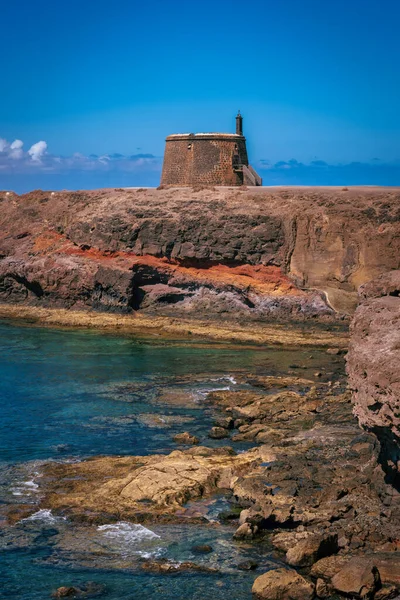 Fotografias Castillo Pequeño Costa Isla Lanzarote Islas Canarias España — Foto de Stock