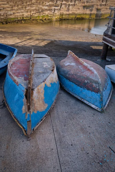 Старые Рыбацкие Лодки Острове Лансароте Канарские Острова Испания — стоковое фото