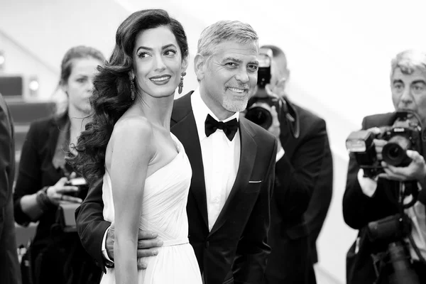 George Clooney, Amal Alamuddin — Stockfoto