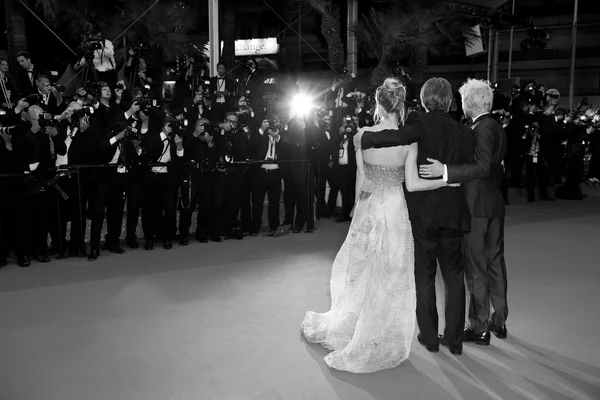 Hopper Jack Penn, Sean Penn and Dylan Frances Penn — Stock Photo, Image