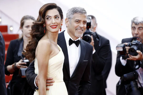 George Clooney, Amal Alamuddin — Stock Photo, Image