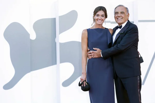 Venice Itálie Září Alberto Barbera Giulia Rosmarini Zúčastní Závěrečného Ceremoniálu — Stock fotografie