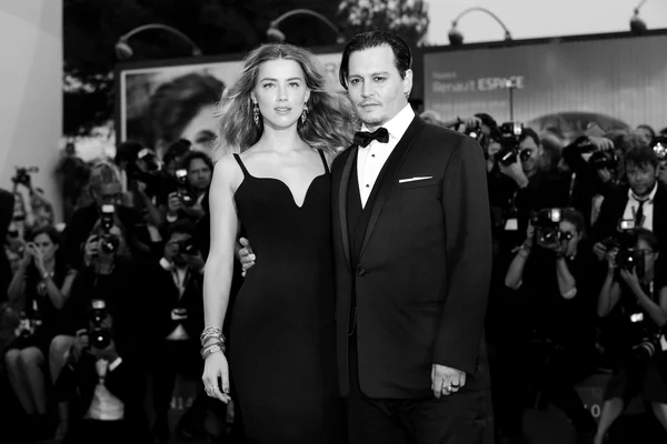 Johnny Depp, Amber Heard — Stockfoto