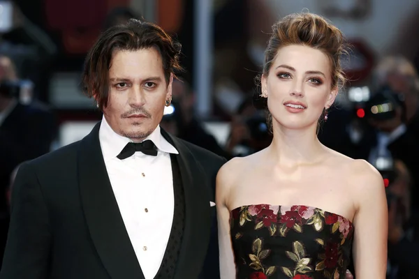 Johnny depp, amber gehoord — Stockfoto