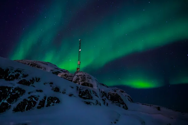 Luces boreales en Groenlandia —  Fotos de Stock