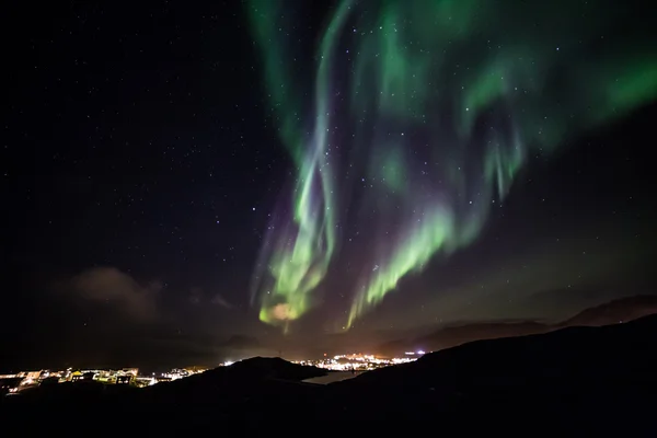 Grönland északi fény — Stock Fotó