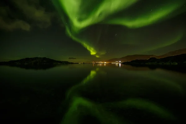 グリーンランドのオーロラ — ストック写真