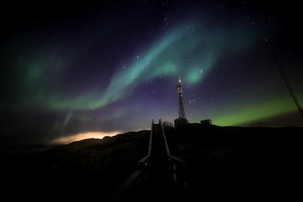 Luces septentrionales de Groenlandia —  Fotos de Stock