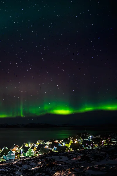 Greenlanic Northern lights — Stockfoto