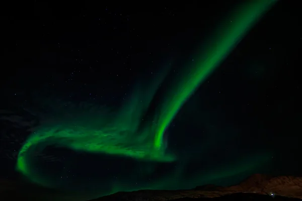 Greenlandic luzes do norte — Fotografia de Stock