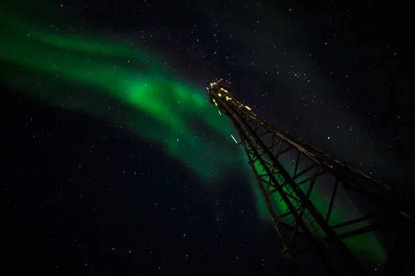 Greenlandic luzes do norte — Fotografia de Stock