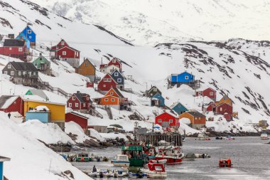 Hiçliğin ortasında Kangamiut Köyü