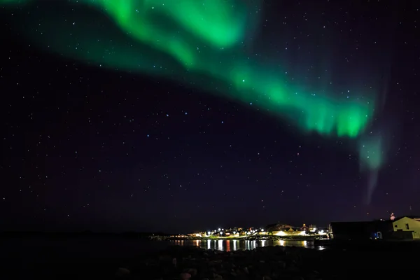 Luces boreales en Groenlandia —  Fotos de Stock