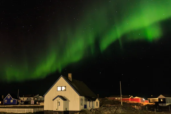 Северное сияние Гренландии — стоковое фото