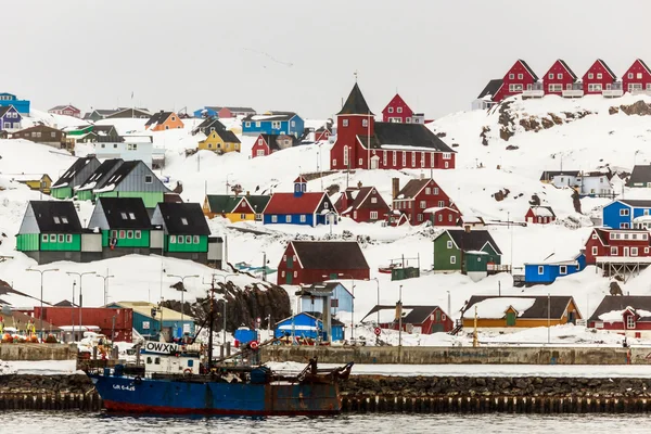 シシミュート第二のグリーンランドの都市 — ストック写真