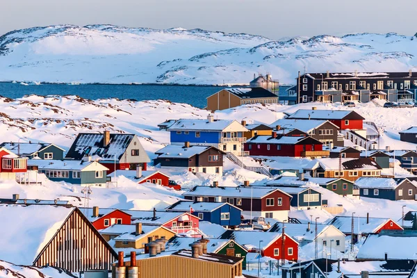 Nuuk paisagem da cidade — Fotografia de Stock