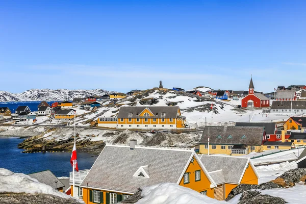 Historyczne centrum Nuuk — Zdjęcie stockowe