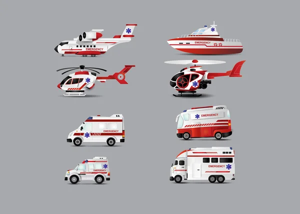 Vervoer van ambulance — Stockvector