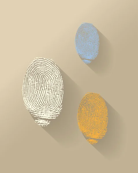 Векторный отпечаток пальца — стоковый вектор