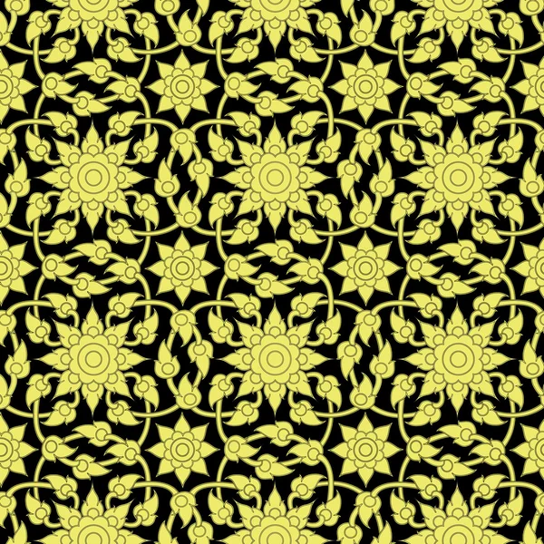 Fond motif thaï — Image vectorielle