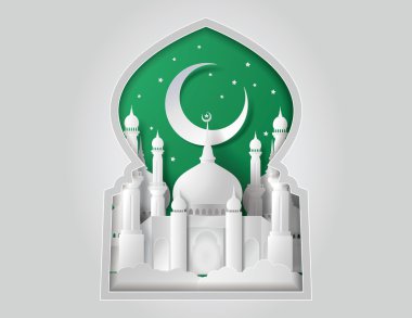 vektör kağıt Camii.