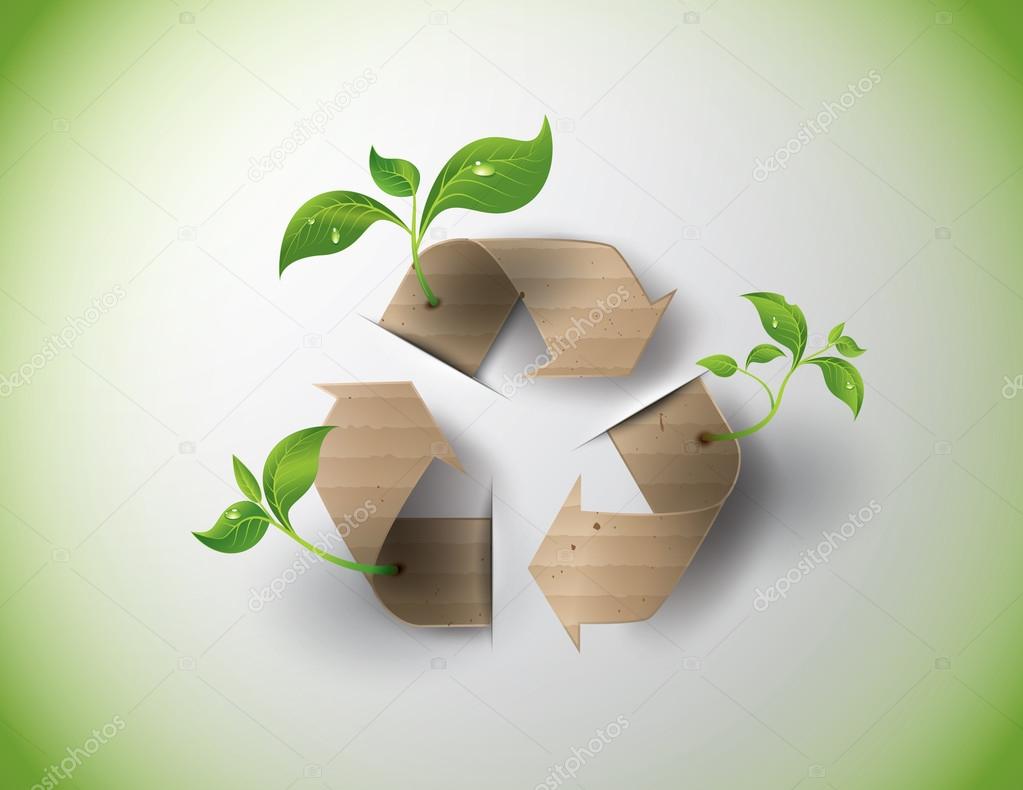 Recycle symbol or sign of conservation .