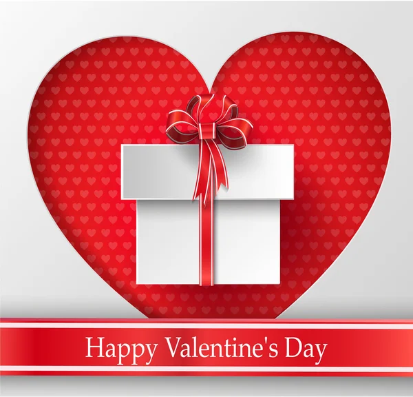 Valentijnsdag. Abstracte papier harten — Stockvector