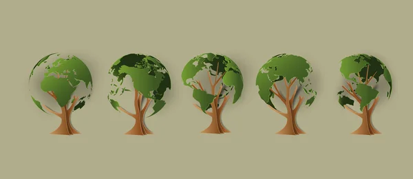 Concepto medioambiental . — Vector de stock