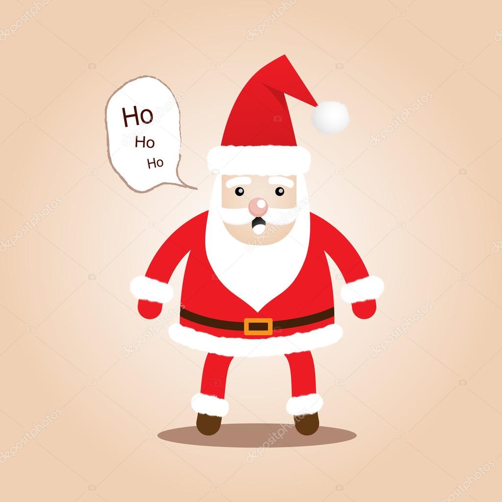 Cute Santa Clauses.Cartoon styles for christmas and happy new year.Vector illustration.