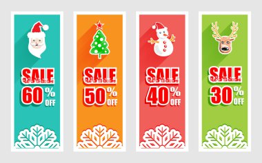 Noel simgesi ile neşeli Noel ve yılbaşı banner