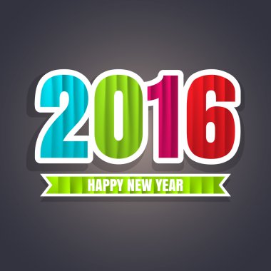 2016 neşeli Noel ve mutlu yeni yıl.