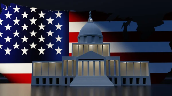 United States Capitol Building Rendering — Stockfoto