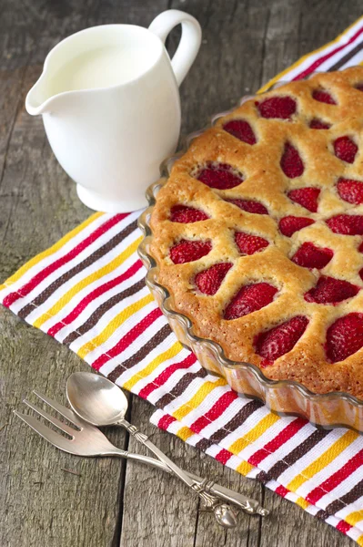 Pastel de fresa — Foto de Stock