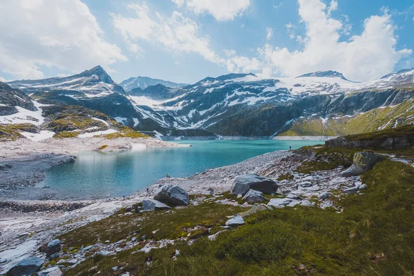 Lago Weissee Verano Hermoso Paisaje Con Lago Altas Montañas —  Fotos de Stock